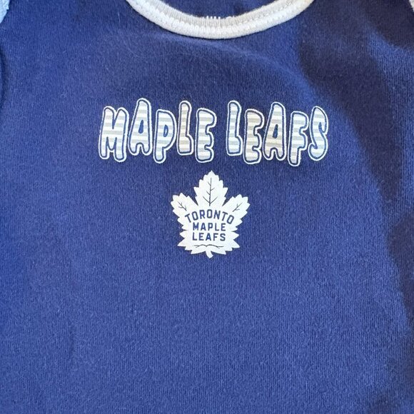 Toronto Maple Leafs NHL Infant Bodysuit Size 3 months Blue Baby - Picture 2 of 6
